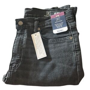 New Men's George Skinny Jeans , Size 34 x 30, Color Black Heather